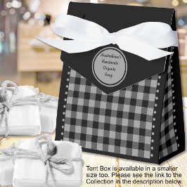 Caja Para Regalos Buffalo Check - Negro y Gris - Carpa 4x2x5