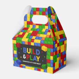 Caja Para Regalos Building Blocks Birthday Party Favor Box