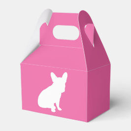 Caja Para Regalos Bulldog francés Baby Shower Frenchie Rosa