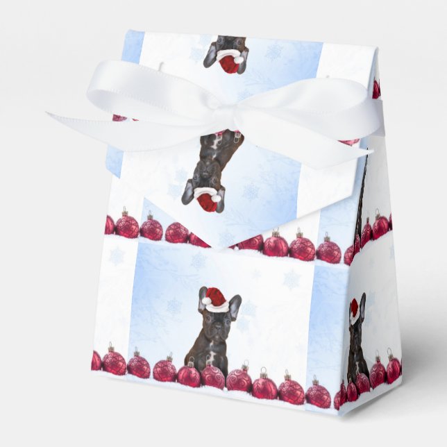 Caja Para Regalos Bulldog francés navidades (Front Side)