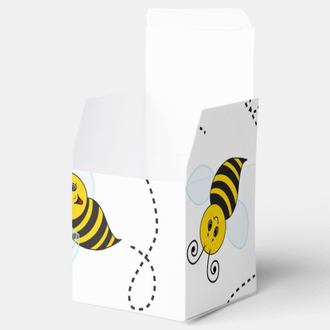 Caja Para Regalos Bumblebee Volando Abeja de Bumble Negro Amarillo (Abierto)