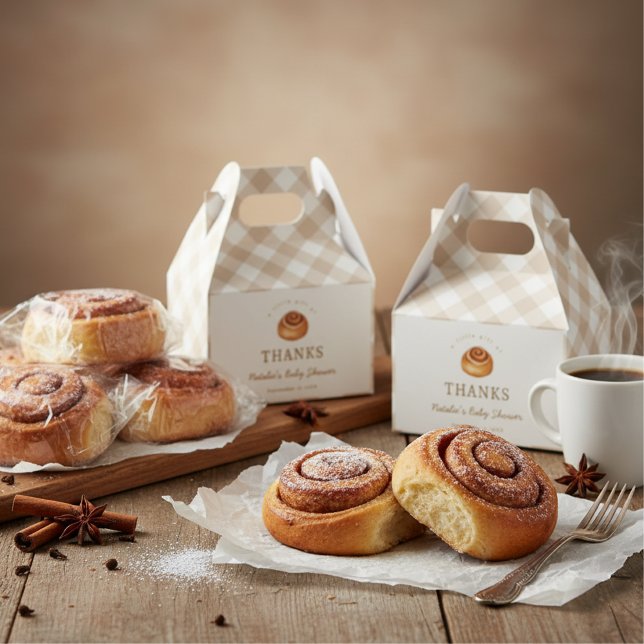 Caja Para Regalos Bun In The Oven Baby Shower Thank You (Subido por el creador)