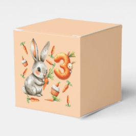 Caja Para Regalos Bunnies and Carrots 3er Fiesta de cumpleaños