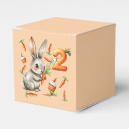 Caja Para Regalos Bunnies and Carrots Fiesta del segundo cumpleaños
