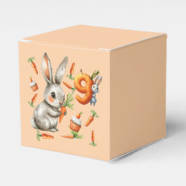 Caja Para Regalos Bunnies and Carrots Novena Fiesta de Cumpleaños
