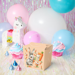 Caja Para Regalos Bunnies and Carrots Séptima fiesta de cumpleaños