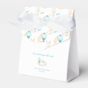 Caja Para Regalos Bunny Dreams, ducha de bebé azul
