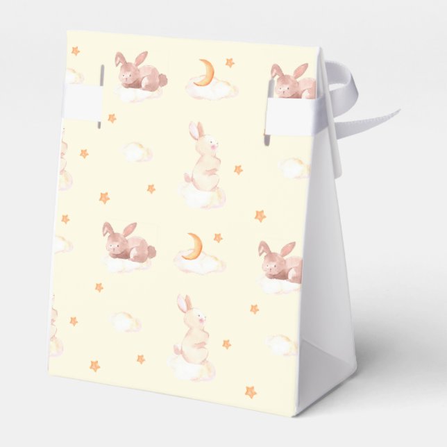 Caja Para Regalos Bunny Dreams Neutral Baby Shower (Reverso)