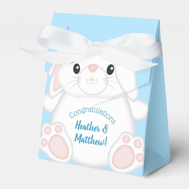 Caja Para Regalos Bunny Rabbit Baby Shower Woodland (Front Side)