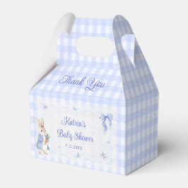 Caja Para Regalos Bunny Whimsical Rabbit Blue Baby Shower