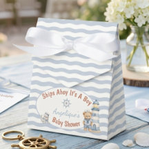 Buques Ahoy Es Un Niño Baby Shower