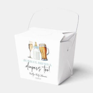 Caja Para Regalos ¡Burbujas, Cervezas y Pañales También! Baby Shower