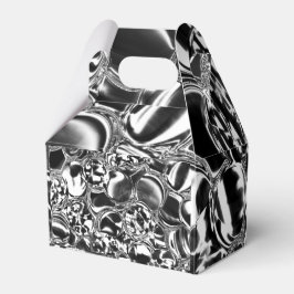 Caja Para Regalos Burbujas plateadas de vidrio o tono metalizado