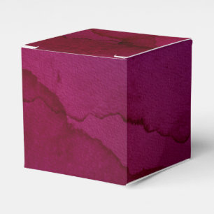 Caja Para Regalos Burgundy Ciruela Vino Tinto Acuarela Swash
