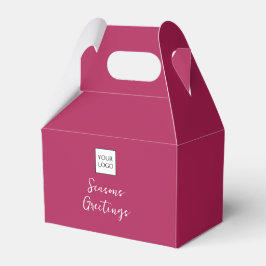 Caja Para Regalos Burgundy Logo Text Promotional Business Packaging