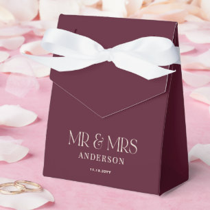 Caja Para Regalos Burgundy Oscuro Floral Malhumorado Negro Elegante 