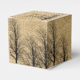 Caja Para Regalos Burlap y Birch Posh Wedh Favor Box