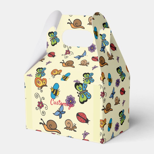 Caja Para Regalos Butterflies Snails Insect Thunder_Cove (Front Side)