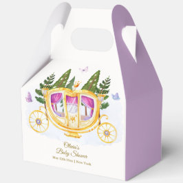 Caja Para Regalos Butterfly Fairytale Princess Carriage Baby Shower