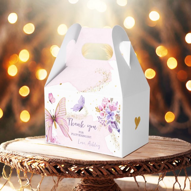 Caja Para Regalos Butterfly Gable Box Garden Bebé Floral Cumpleaños (Subido por el creador)