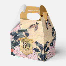 Caja Para Regalos Butterfly Peonies 80th Birthday Gracias GFB