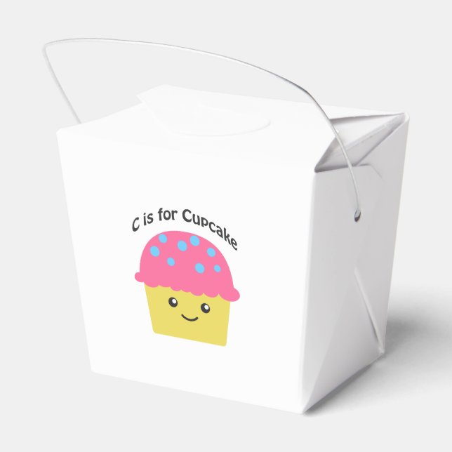 Caja Para Regalos C es para Cupcake (Reverso)
