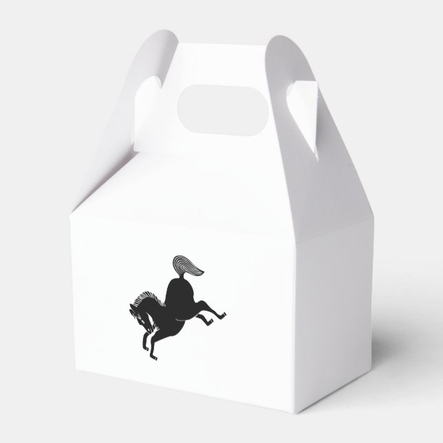 Caja Para Regalos Caballo corriendo (Reverso)