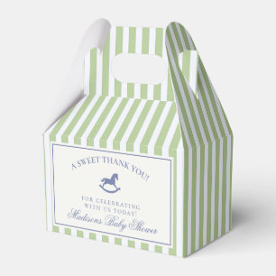 Caja Para Regalos Caballo de Balanço con Lazo Coquette Verde Fiesta