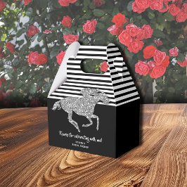 Caja Para Regalos Caballo de carreras de plata Derby Bridal Shower