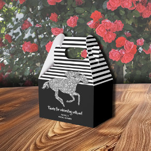 Caja Para Regalos Caballo de carreras de plata Derby Bridal Shower
