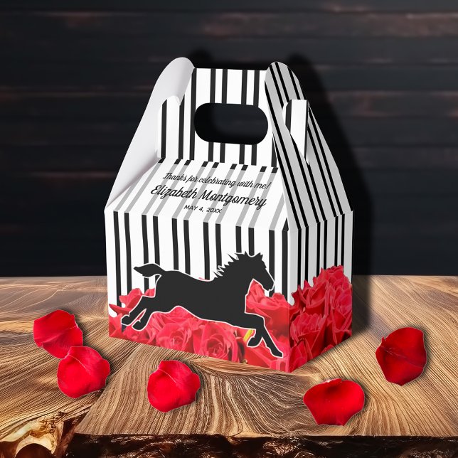 Caja Para Regalos Caballo de carreras y Rosas Derby Bridal Shower (Subido por el creador)