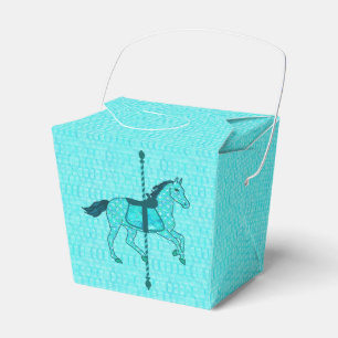 Caja Para Regalos Caballo de carrusel - Turquesa y Aqua