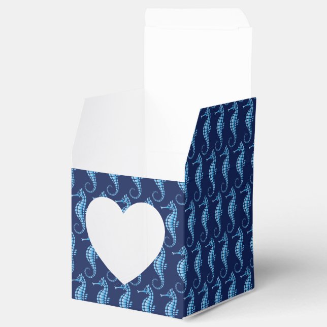Caja Para Regalos Caballo de Mar Azul (Abierto)