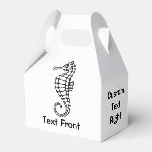 Caja Para Regalos Caballo de mar negro