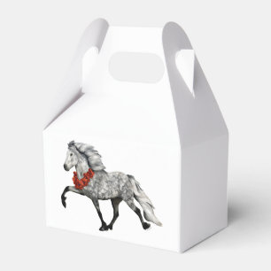 Caja Para Regalos Caballo islandés de Navidad