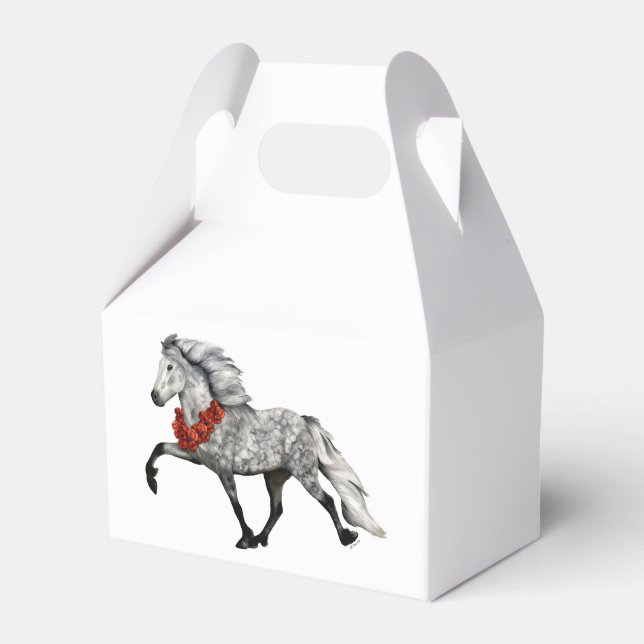 Caja Para Regalos Caballo islandés de Navidad (Front Side)