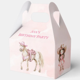 Caja Para Regalos Caballo lechero Rosa Fiesta de Cumpleaños 00