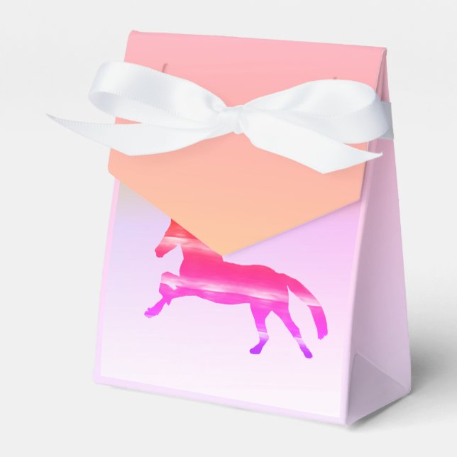 Caja Para Regalos Caballo rosa (Front Side)