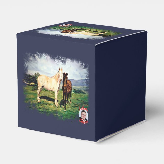 Caja Para Regalos Caballos/Cabalos/Horses (Reverso Costado)