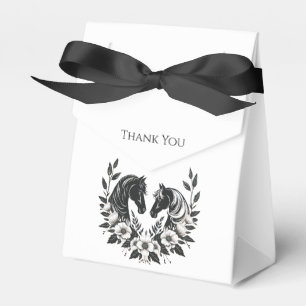 Caja Para Regalos Caballos y flores de bodas rurales