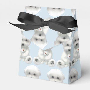Caja Para Regalos Cachorro Abrazando su juguete