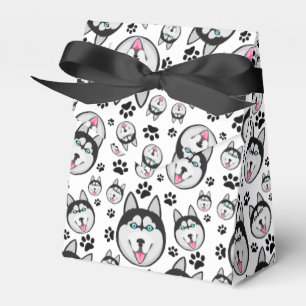Caja Para Regalos Cachorro ártico Siberian Husky Perro Grande
