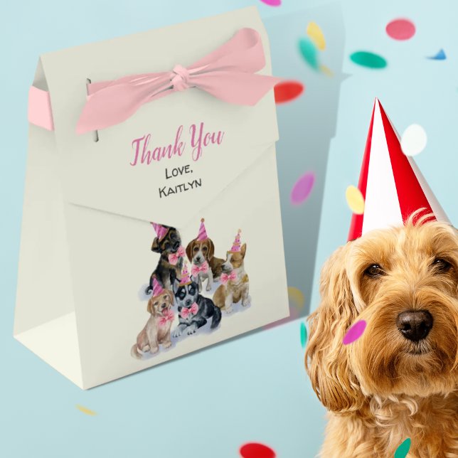 Caja Para Regalos Cachorro puro | Fiesta de cumpleaños temática de l (Subido por el creador)