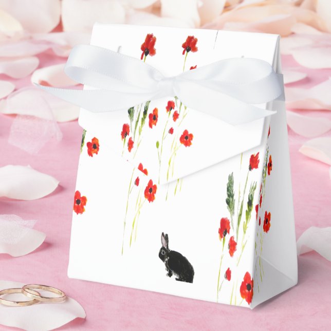 Caja Para Regalos Cachorros rojos Conejo conejo conejito (Boda)