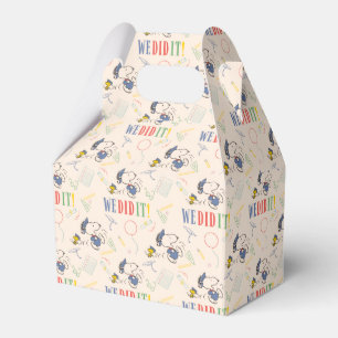 Caja Para Regalos Cachorros Snoopy Woodstock Lo Logramos Graduación