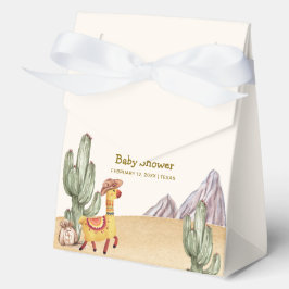 Caja Para Regalos Cactus Llama Cowboy Baby Shower
