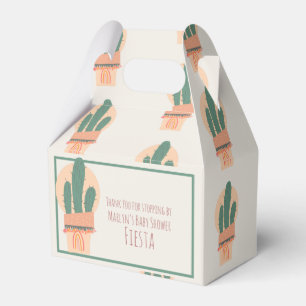 Caja Para Regalos Cactus Moderno en Maceta de Partido Arcoíris