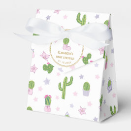 Caja Para Regalos Cactus Personalizado Cute Baby Shower Gracias
