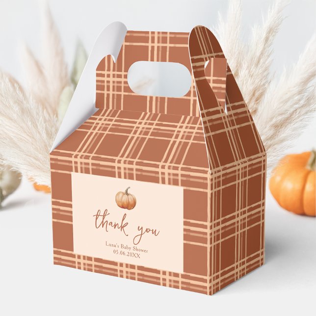 Caja Para Regalos Caer Tapado Un Pequeño Calabaza Baby Shower Gable (Subido por el creador)