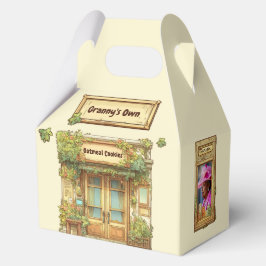 Caja Para Regalos Café Acogedor Estilo Libro de Cuentos